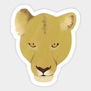 I Got My Own Back Watercolor Lioness Sticker